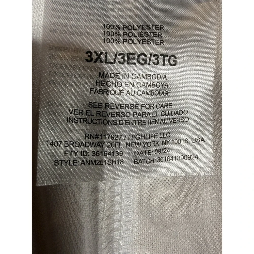 AND1 Basketball Shorts 3XL White Blue Satin Athletic Mesh Logo 11